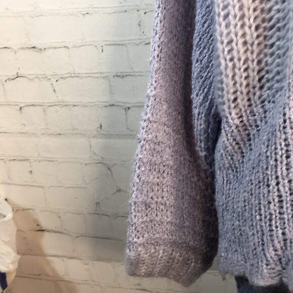 Wild Fable Lavender Open Front Fuzzy Cardigan Sweater‎ Size Medium - Picture 5 of 11